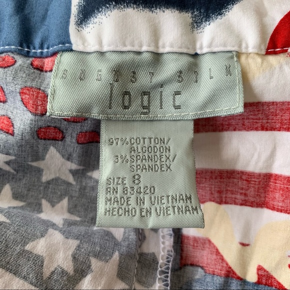 •August Silk Logic• Graffiti Cropped Pants-Size 8 - Picture 2 of 6